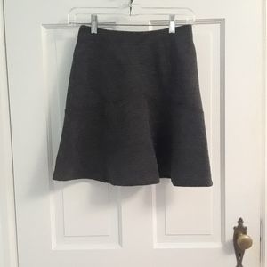 LOFT Ann Taylor A-line Dark Grey Skirt Size 00